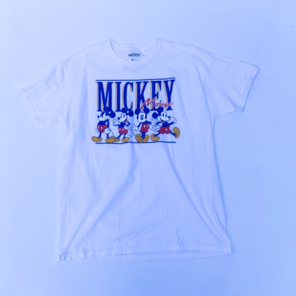 Disney Mickey Mouse Tee 100% Cotton Mickey and Friends Shirt Top